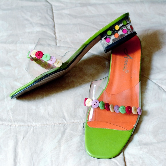 Annie Shoes - Vintage Annie Clear Plastic PVC shoes